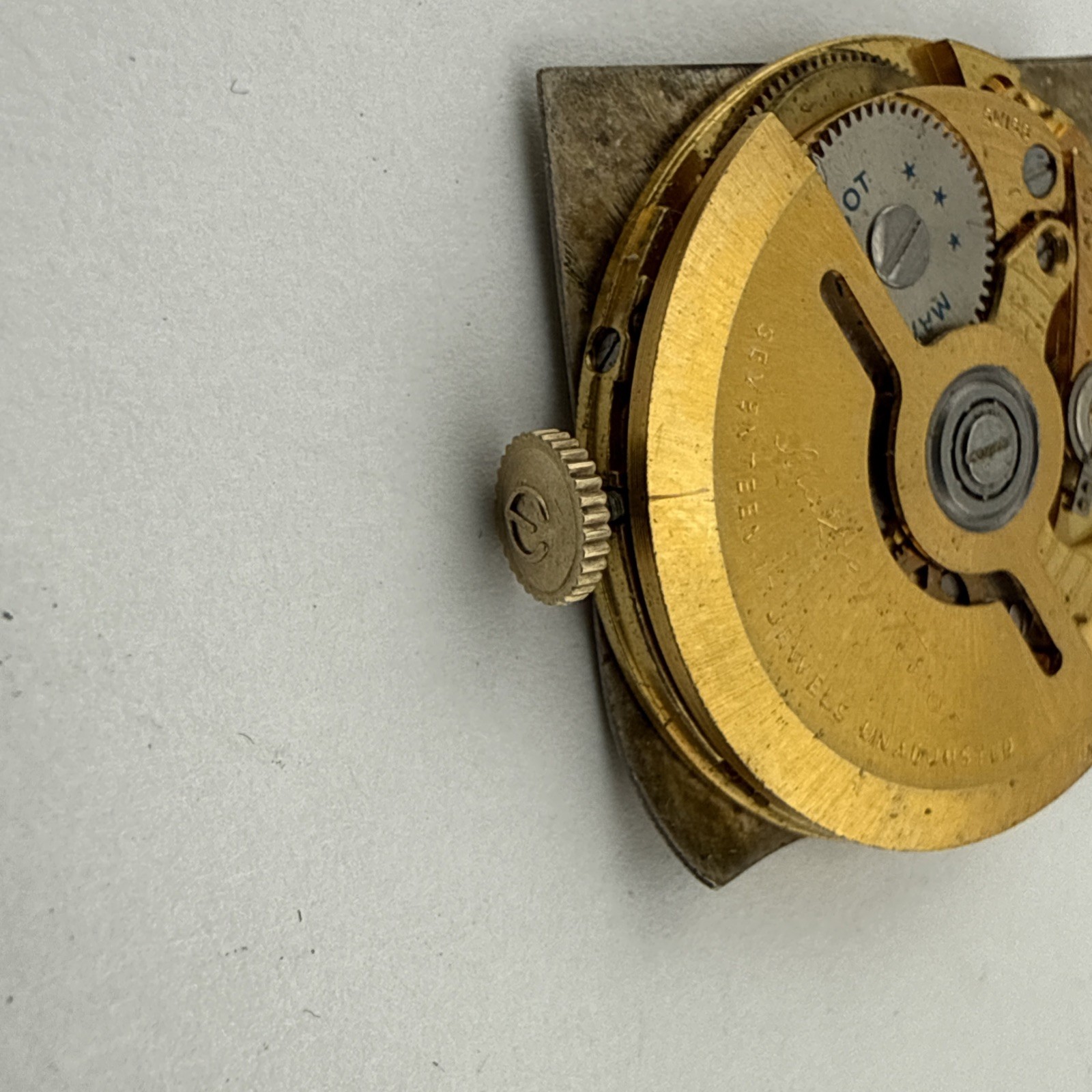 Mathey-Tissot cal. 717 Swiss automatic watch movement – date at 4:30 For Repair