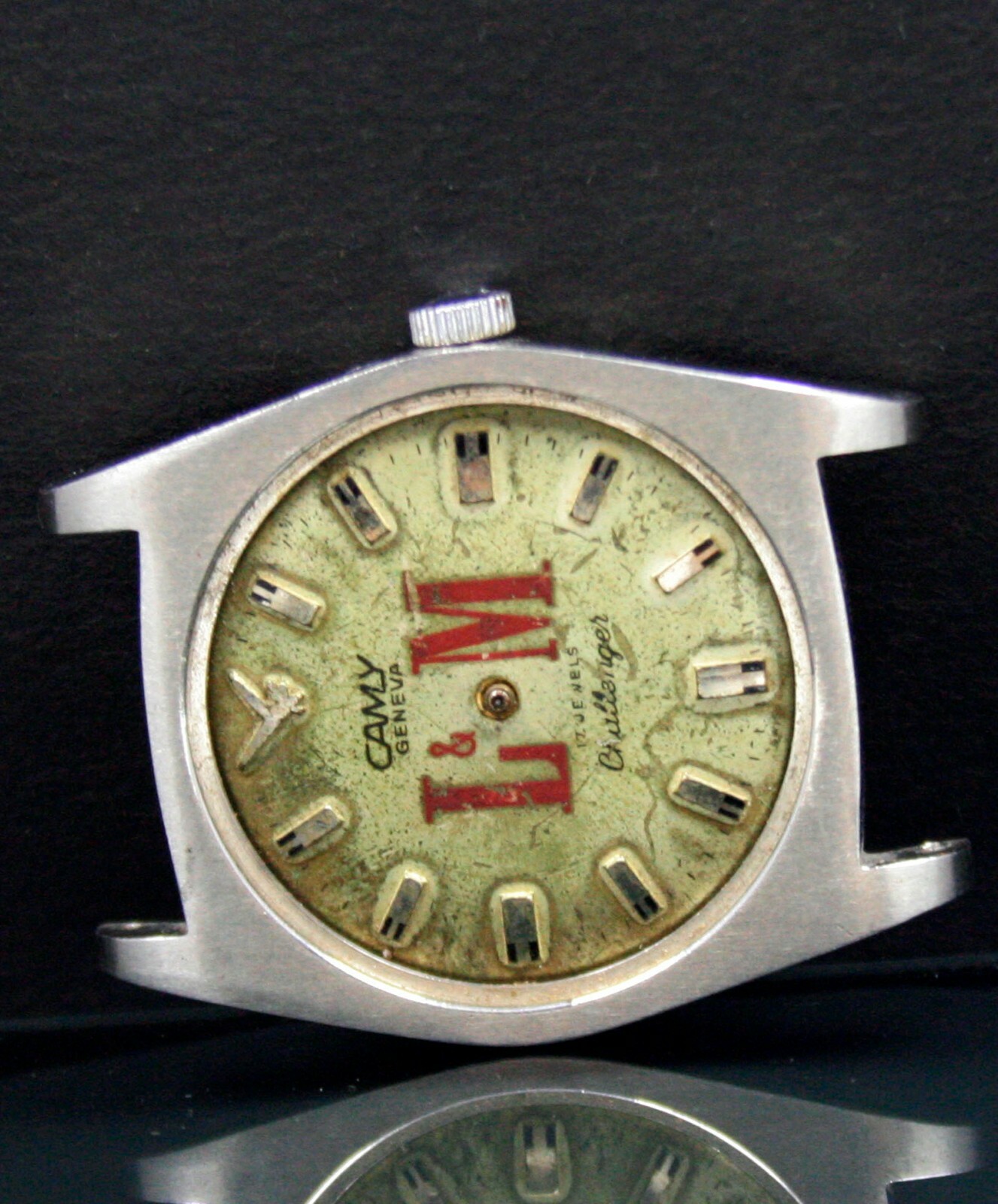 Camy Geneva Winding L&M Logo Dial Vintage Watch FOR SPARES