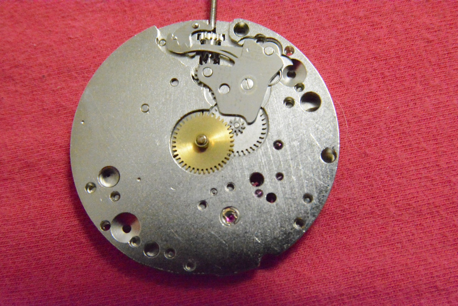 Original UNITAS 6498 17 jewels Swiss watch movement Incabloc chrome fish scales