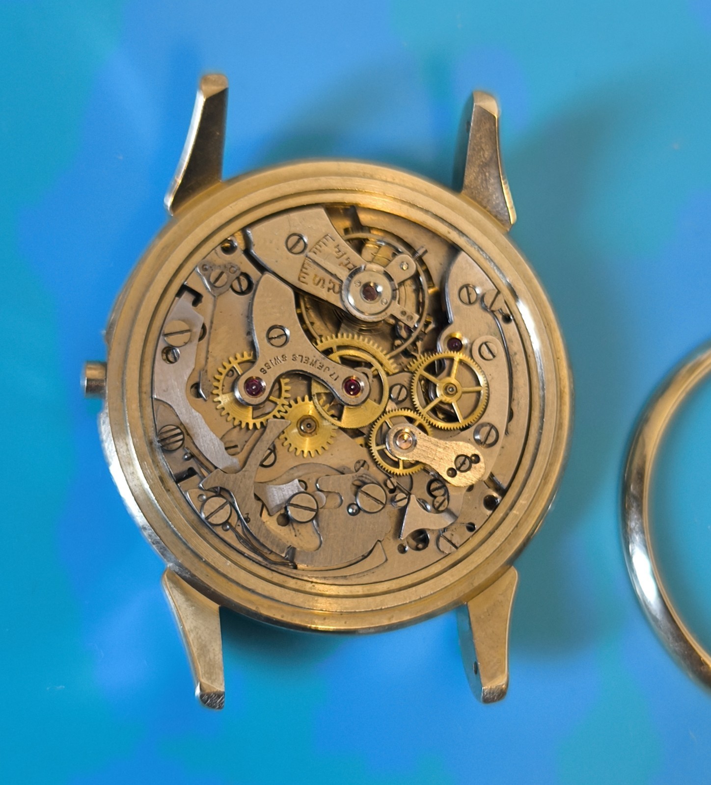 Vintage Chronograph Case for Landeron 48 148 / Venus 188 / Valjoux 7730