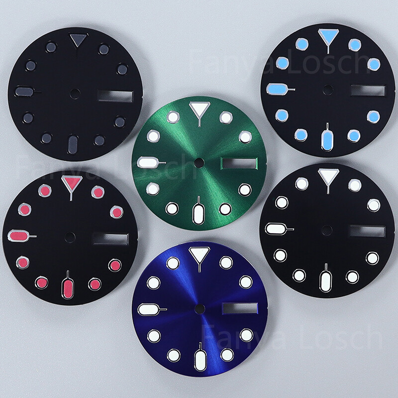 For Seiko nh36 nh36A Movement 3C Luminescence Day Date Dial For Seiko Skx013 Mod