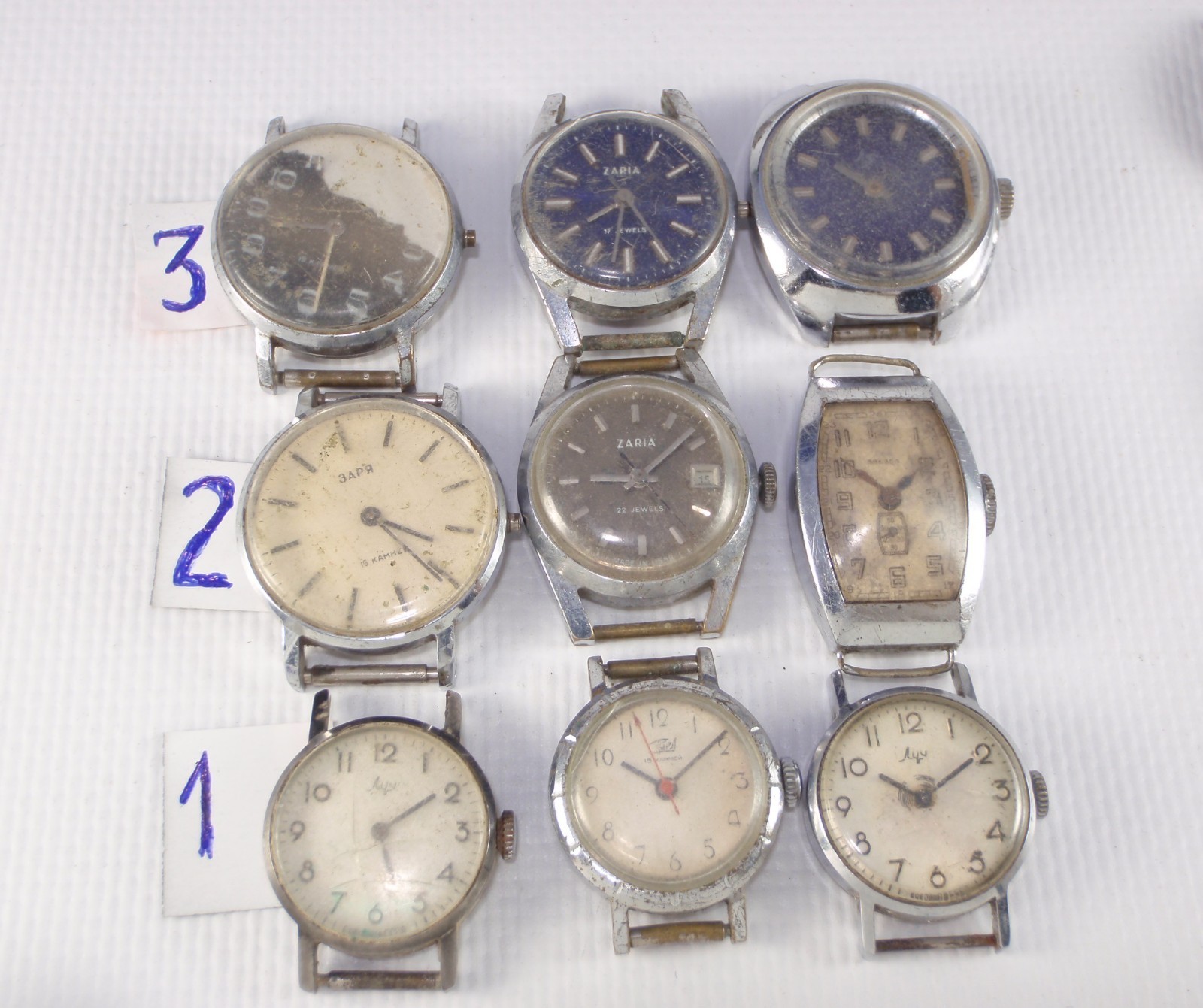 Women’s Watches 30pcs USSR for PARTS or REPAIR Vintage Soviet Mechanical Watch
