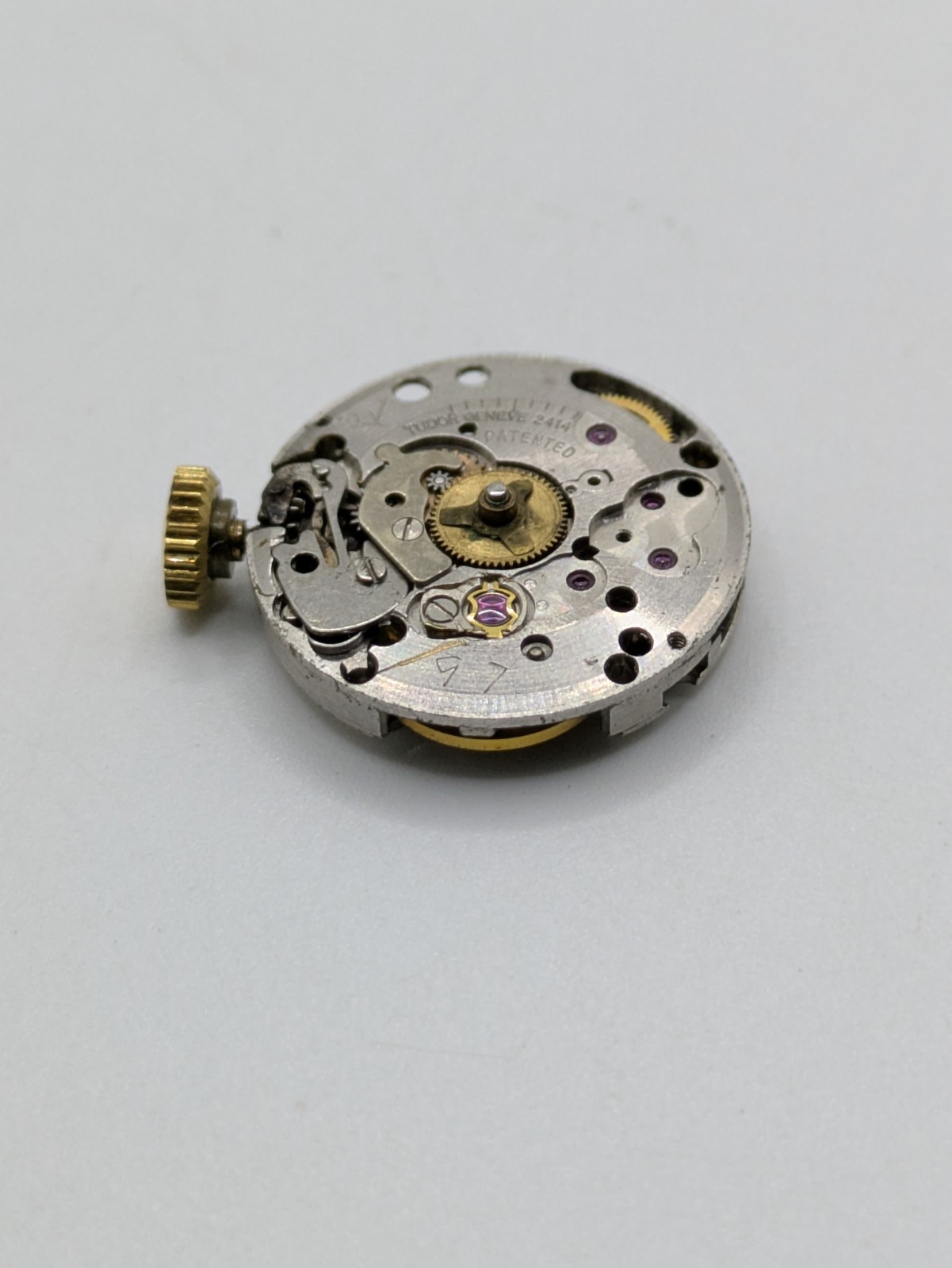 Tudor Geneve 2414 Manual Movement For Parts / Repairs See Photos / Video 18.2mm