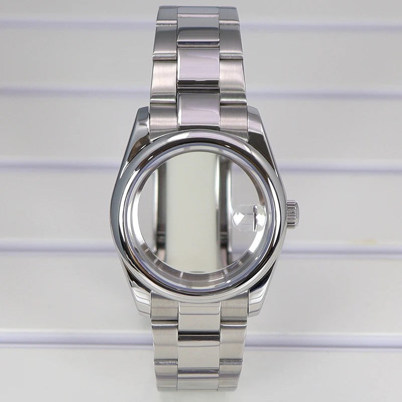36/39mm Fluted Bezel Cases For SK DJ Air King Fit NH35 NH36 NH34 NH38 Miyota8215