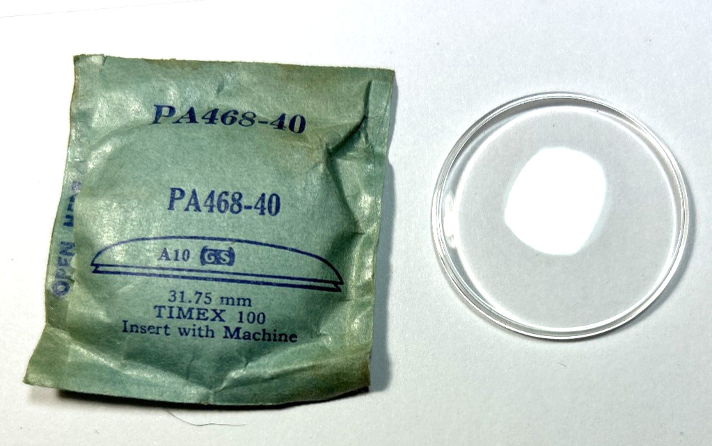 TIMEX 100 ROUND PLASTIC WATCH CRYSTAL PA 468-40