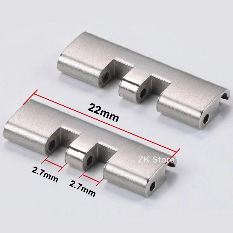 2pcs New Watch Bracelet Curved End Links for Seiko Skx009 Skx007 Jubilee Oyster