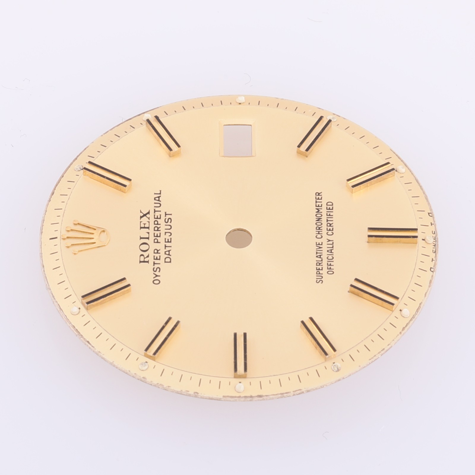 Rolex Mens Datejust 36mm Champagne Stick Dial, Fits: 1601-1603 oT Swiss To #E45