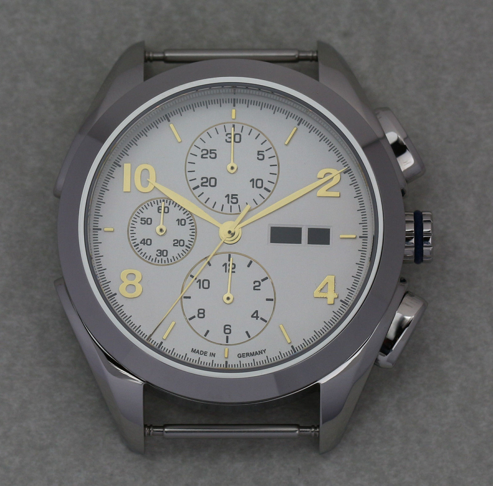 DIY KIT ETA Valjoux 7750 Watch Case + Dial + Hands 2x Sapphire 42mm watches mens