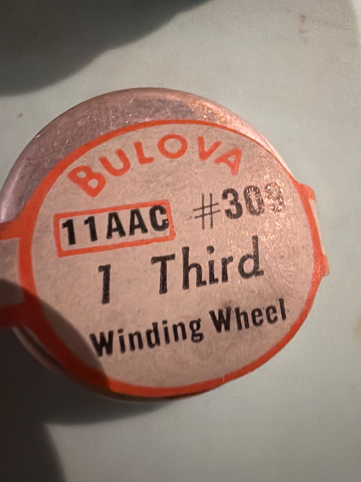 Bulova #307-1st Winding Wh, #308-Intermediate Winding Wh, #309-3rd Winding Wh