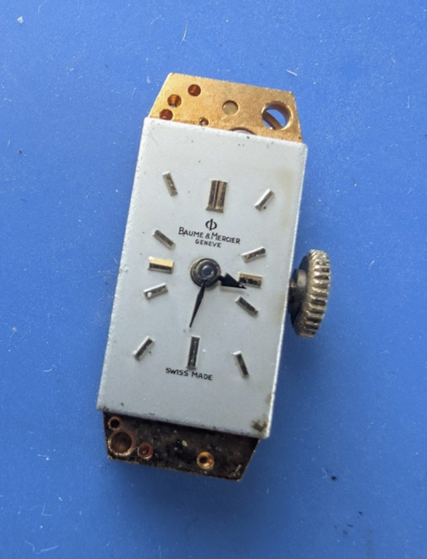VINTAGE LADIES BAUME+MERCIER MODEL BM375 WRISTWATCH MOVEMENT RUNNING