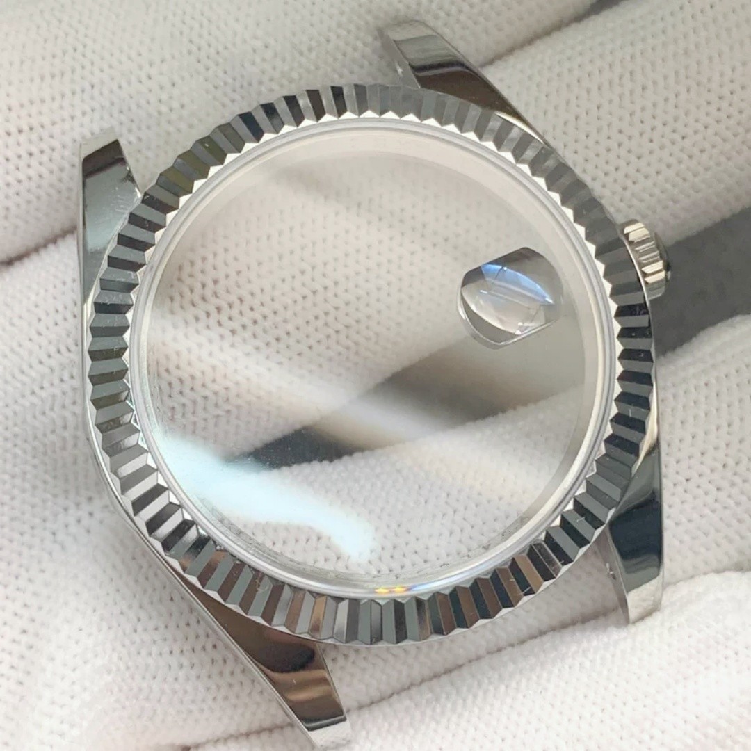 DIY 40mm Kit Stainless Steel Watch Case+ Dial + Hands For 2834 2836 No Movement