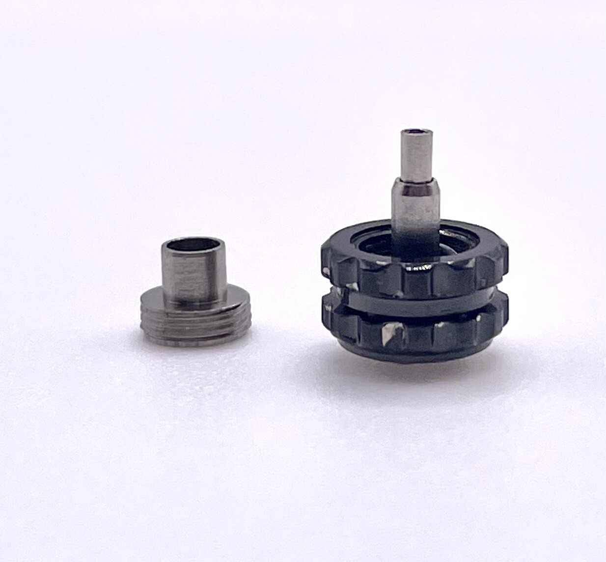 New Generic 7.0mm Black Screwdown Crown & Tube Part To Fit Tag Heuer Watch