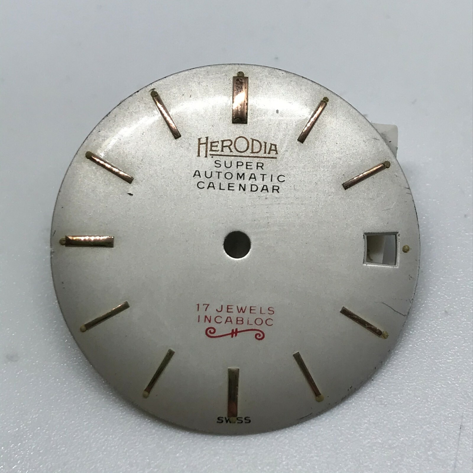 Herodia vintage dial 28mm PARTS REPAIRS swiss made