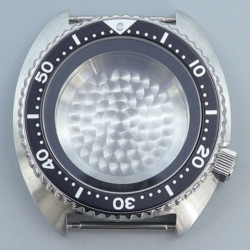 45mm Silvery Watch Case Modify Seiko SKX Mod Sapphire 10ATM For Seiko NH35 36 38