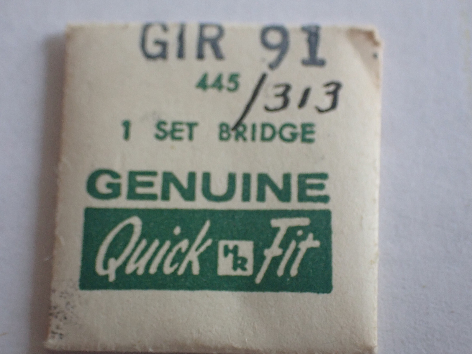 SETTING BRIDGE GIR 91 445 / 313 QUICK FIT