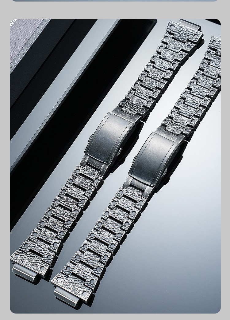 For Casio DW5600 GW-B5600 Modified Stainless Steel Watch Strap Titanium Case Men