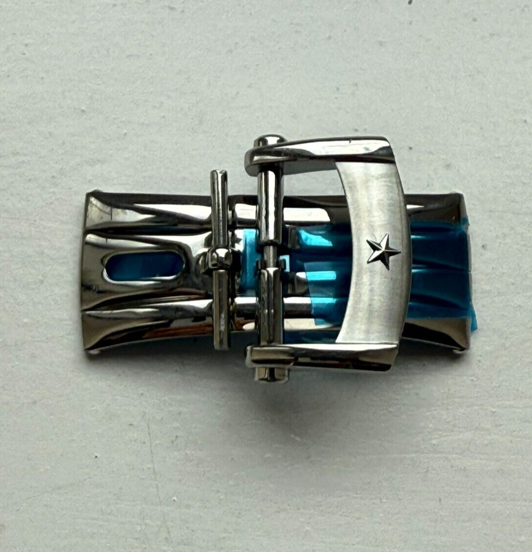 Genuine Original Zenith Deployment Deployant Steel Clasp Buckle for 18mm Strap
