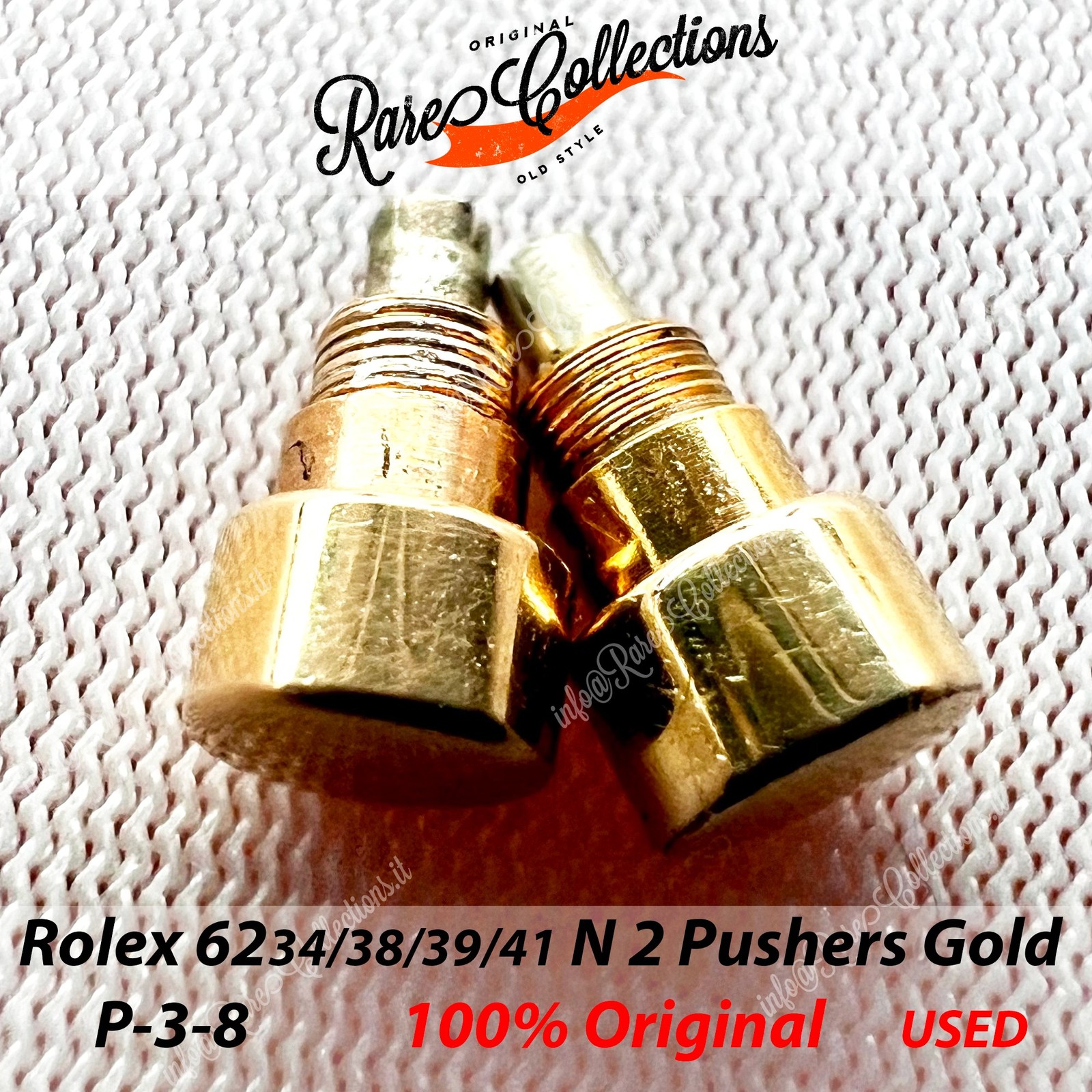 Rolex 6238 6239 6236 6262 DAYTONA 24-P3-8 Buttons GOLD Pushers Buttons Original