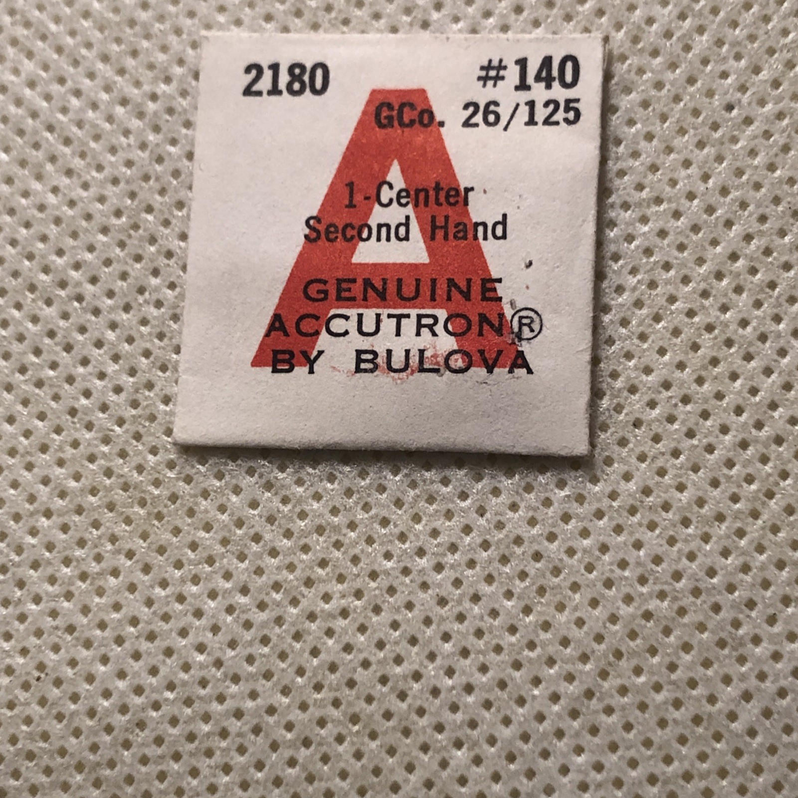 NOS Bulova Accutron Watch 2180 Center Second Hand #140 In Unopened Package