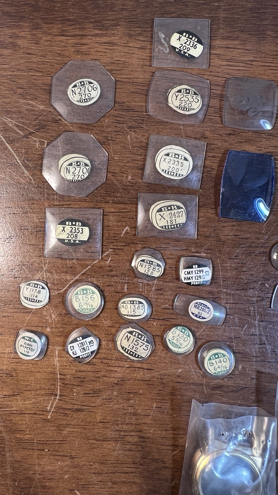 Watchmaker Repair Lot 26 Crystals 6 Cases NOS Glass BB WC Hamilton Seiko 4 Bands