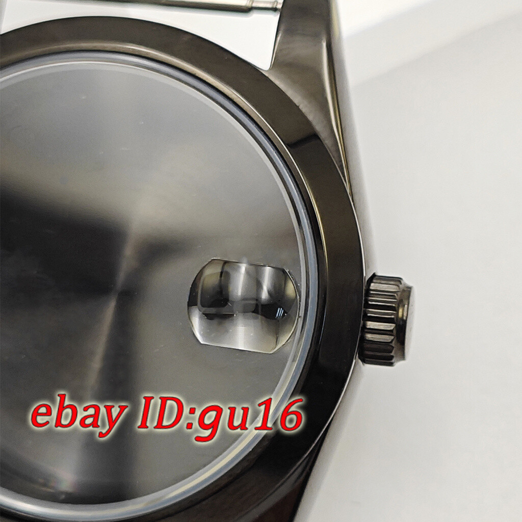 36mm 39mm watch black case fit NH35 NH36 Miyota 8215 ETA 2824/2836 DG2813 3804