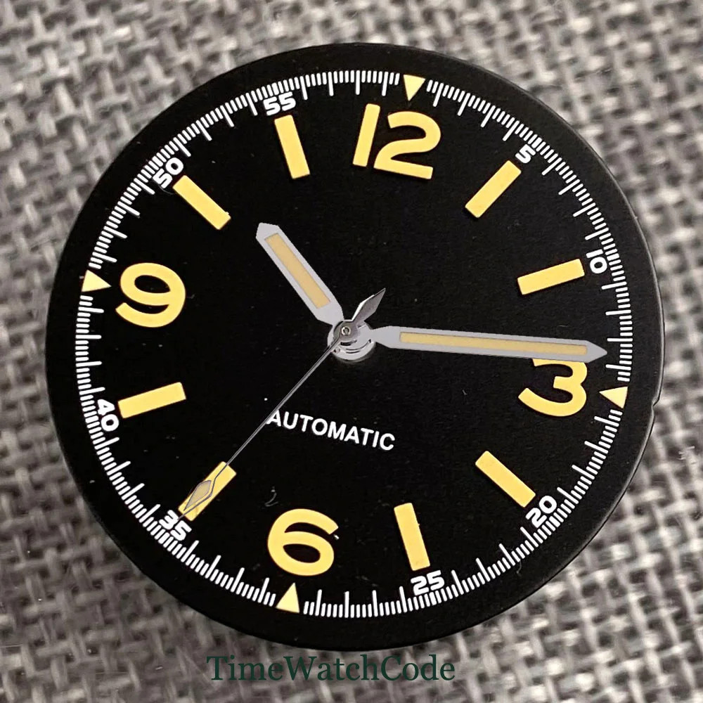 40mm Bronze Watch Case For NH35 NH36 ETA2824 PT5000 SW200 Bow Sapphire Glass