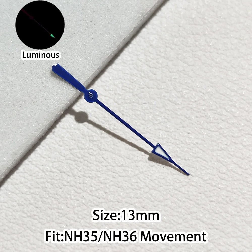 Personalized Second Hand Green/Blue Green Luminous Watch Hands Fit NH35 NH36
