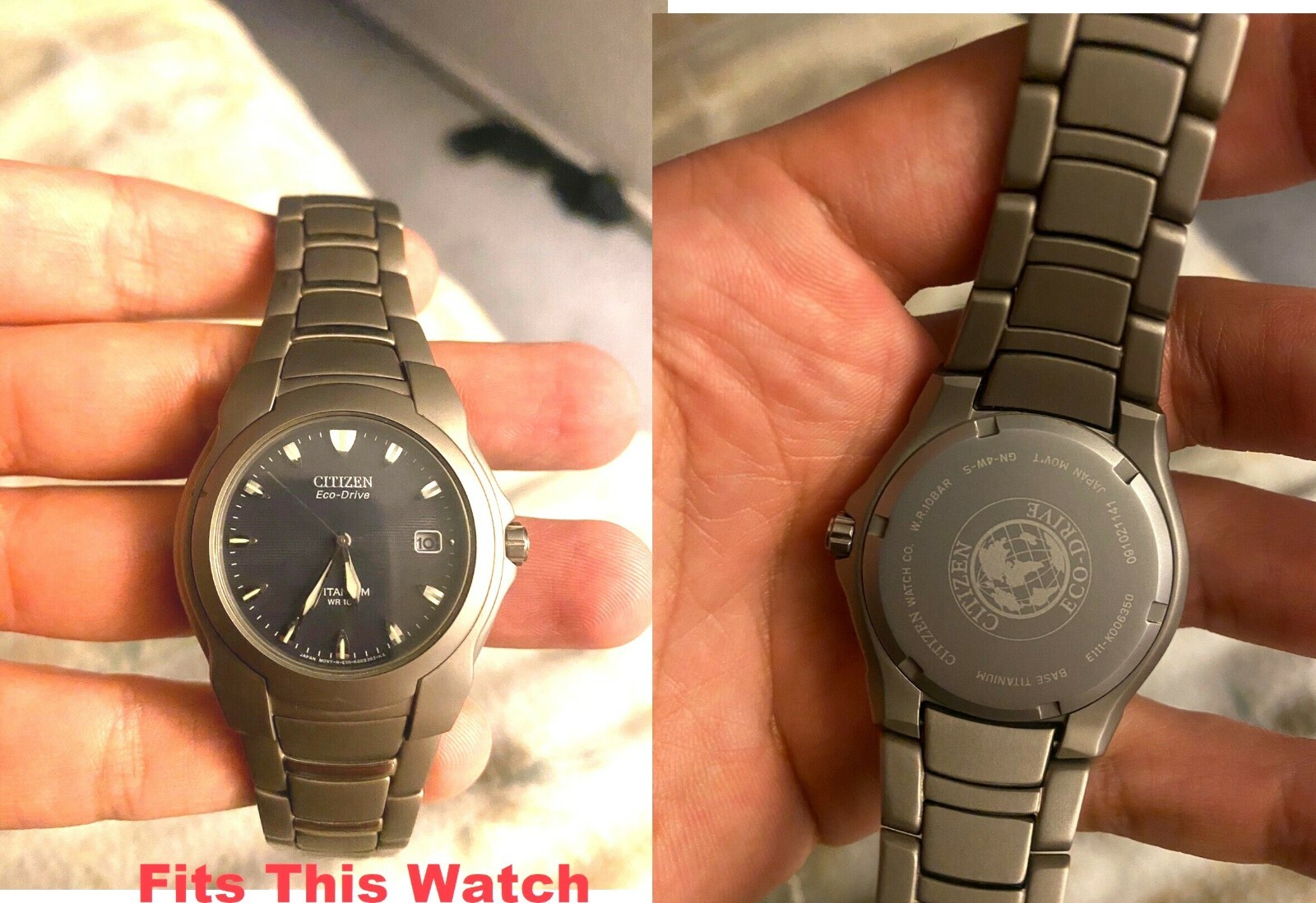 Citizen Titanium Eco Drive Watch E111-K006350 Pin Replacement