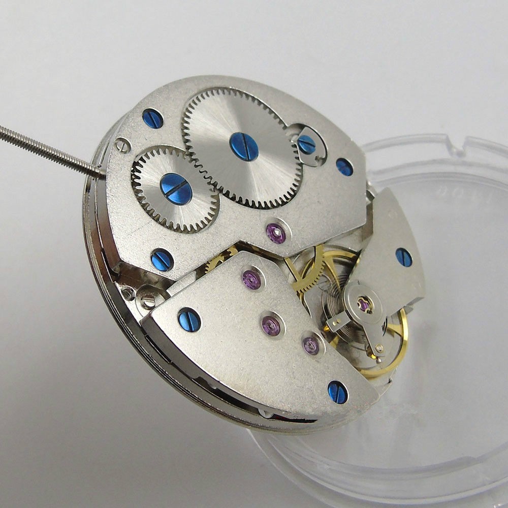 6498 2 Hands 17 Jewels Mechanical Hand Winding Watch Movement Repair Parts