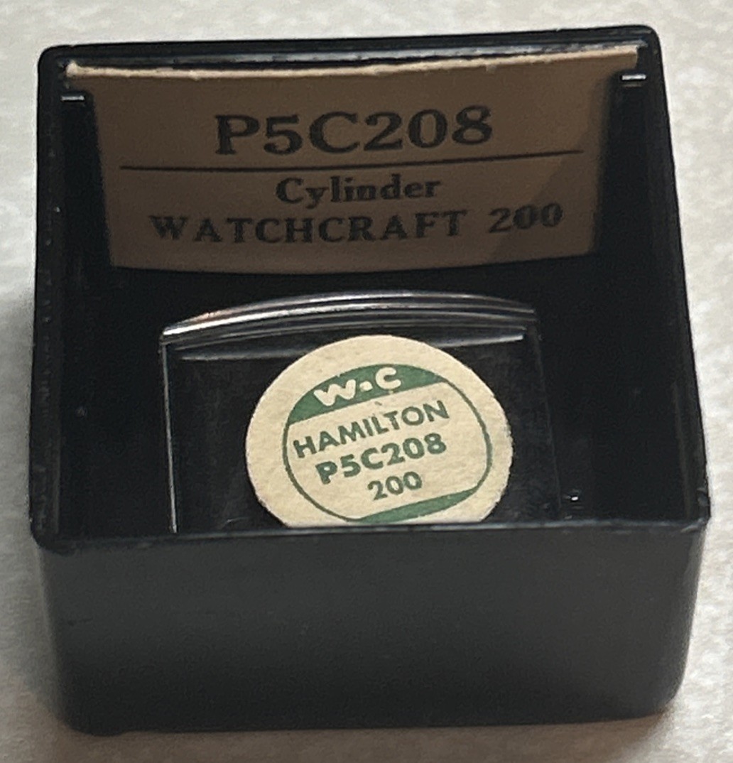 Vtg Genuine Watchcraft For HAMILTON P5C208 #200 Watch Crystal In Display Box NOS