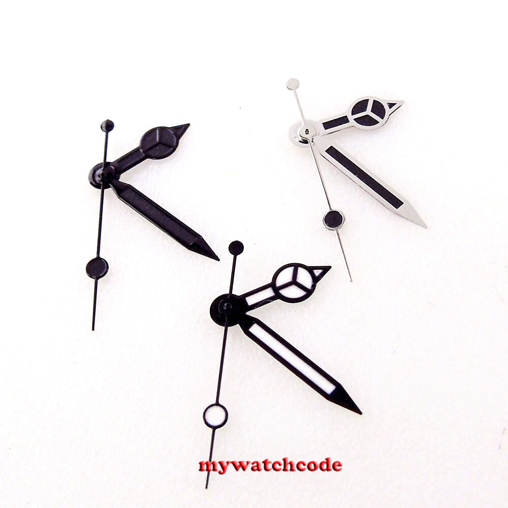 Black Edge Black Gray Watch Hand Fit Japan NH35 NH36 7S26 movement