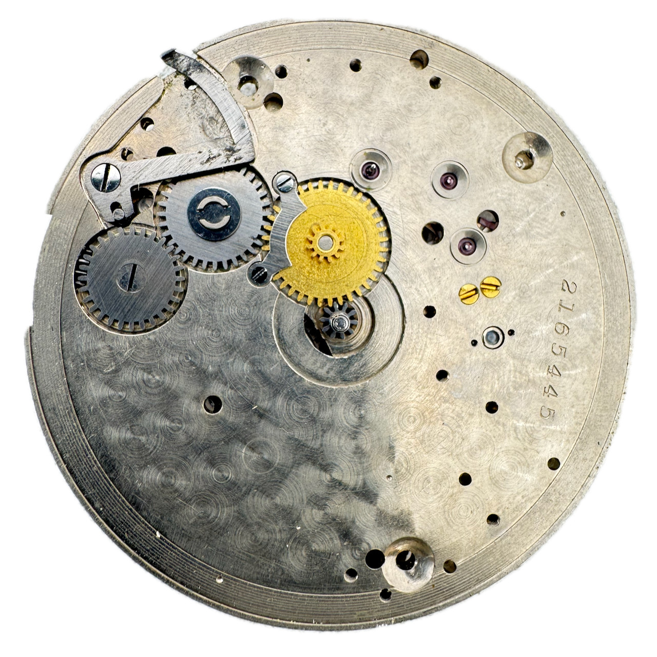 Antique 14s 1909 Illinois 17J Mechanical Pocket Watch Movement 184 USA for Parts