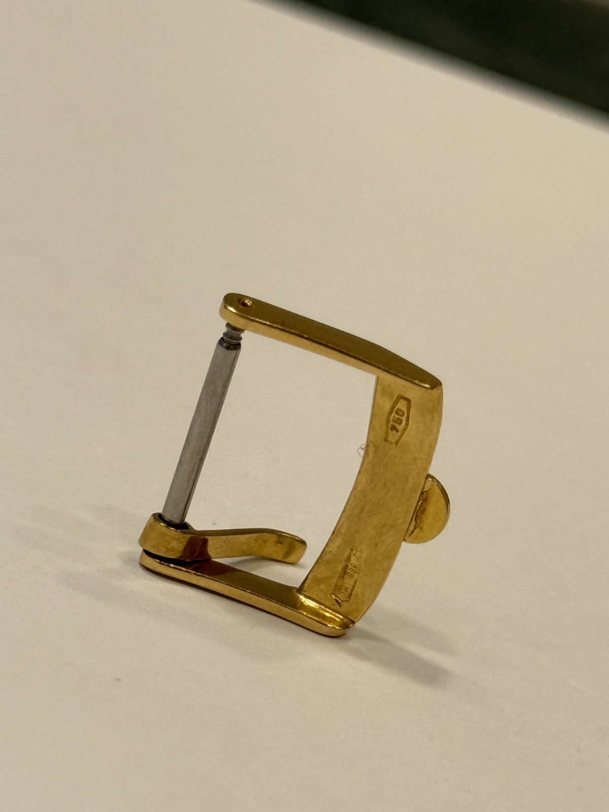 Longines Buckle 16mm Solid Gold 18k Swiss Made Rare Genuine !