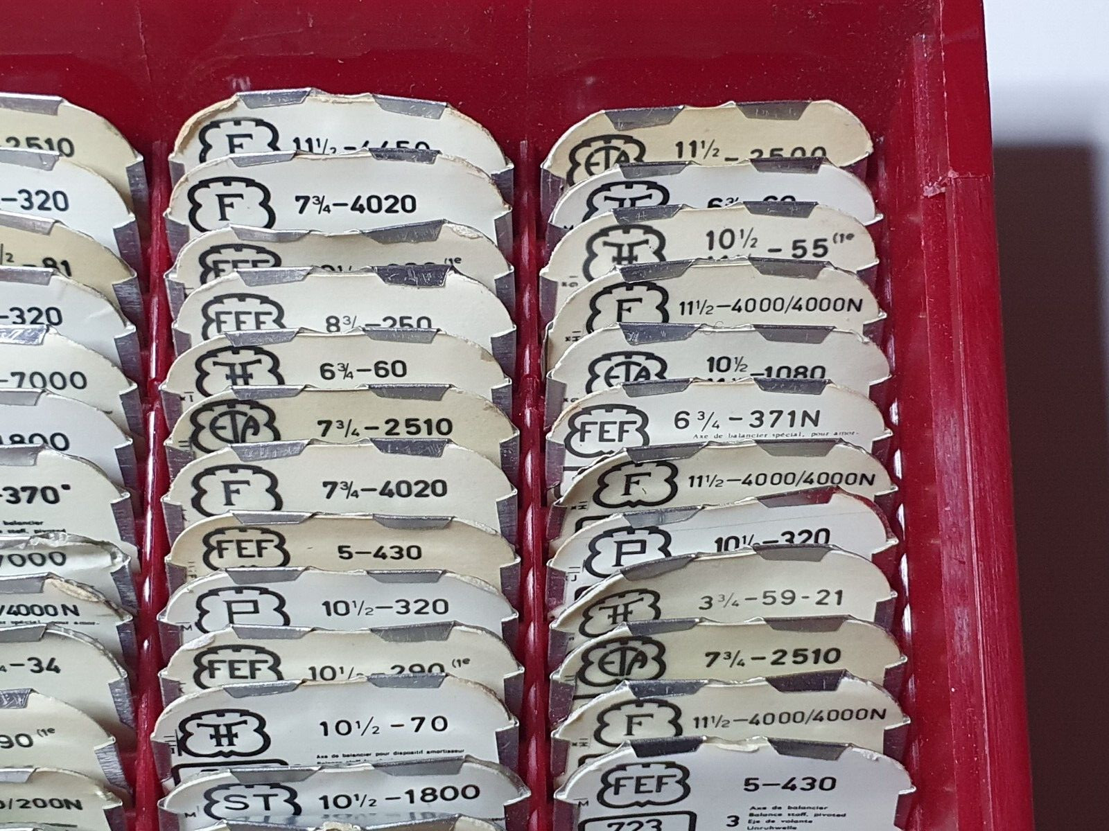 watchmaker watch balance staff parts fhf unitas eta peseux FST joblot