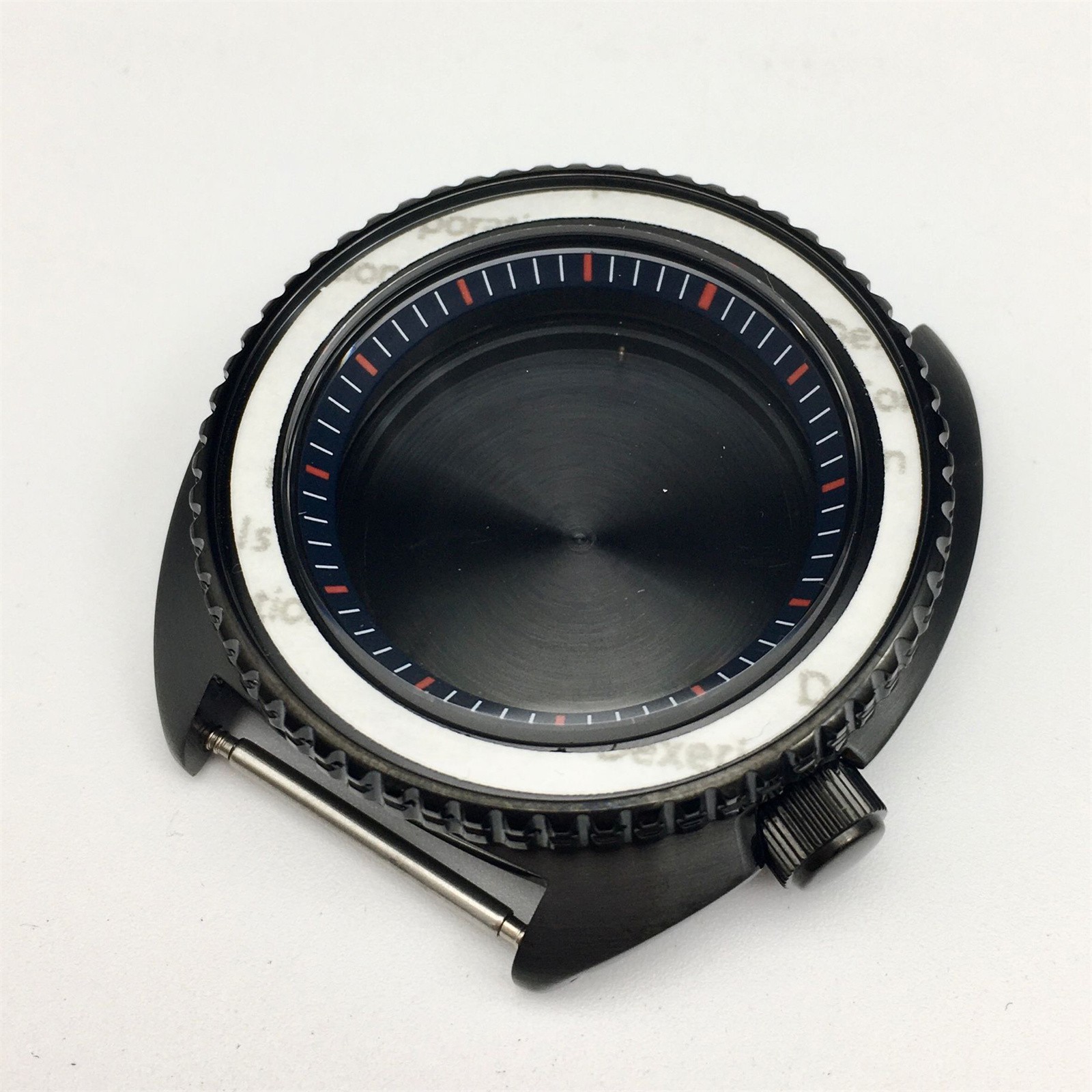 Steel Inner Shadow Watch Case Diving Watch Case for NH35A/NH36A SKX007 Movement