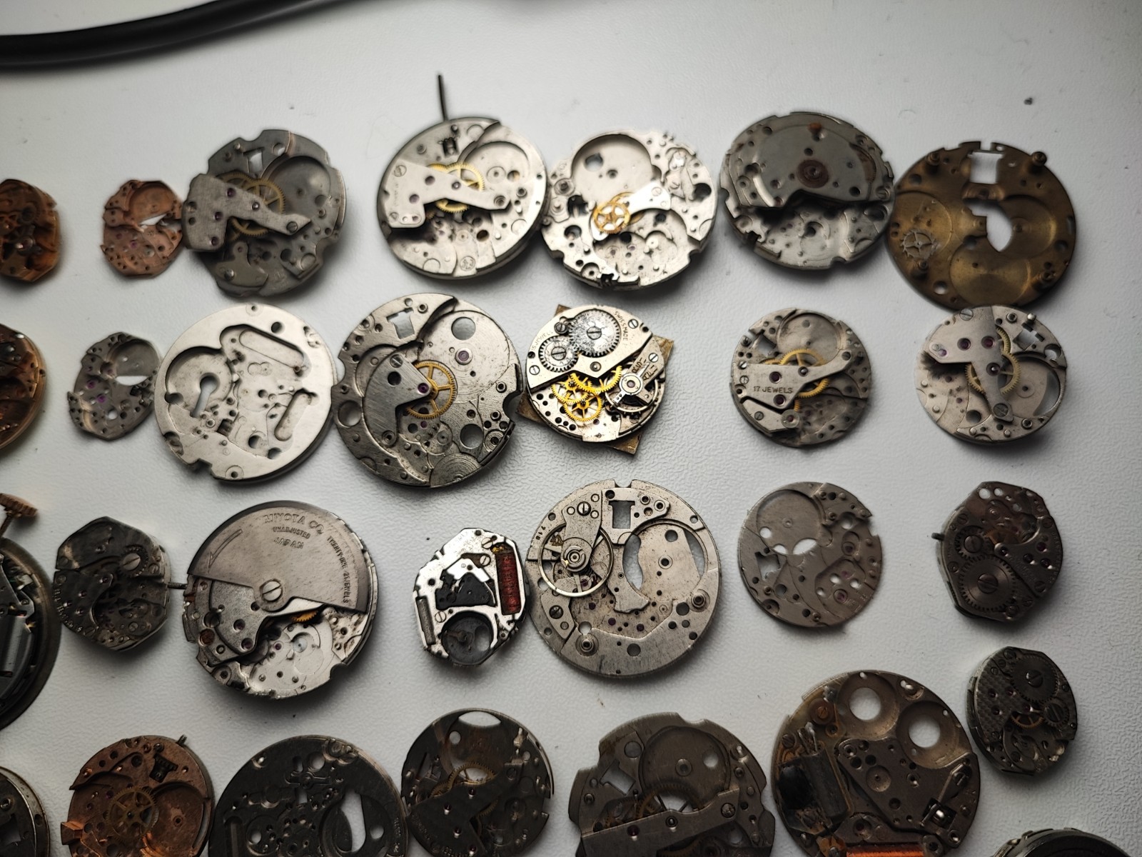 mix Watch Main Plate platinum lot as fe jej bfg fhf eta ronda amida dursa others