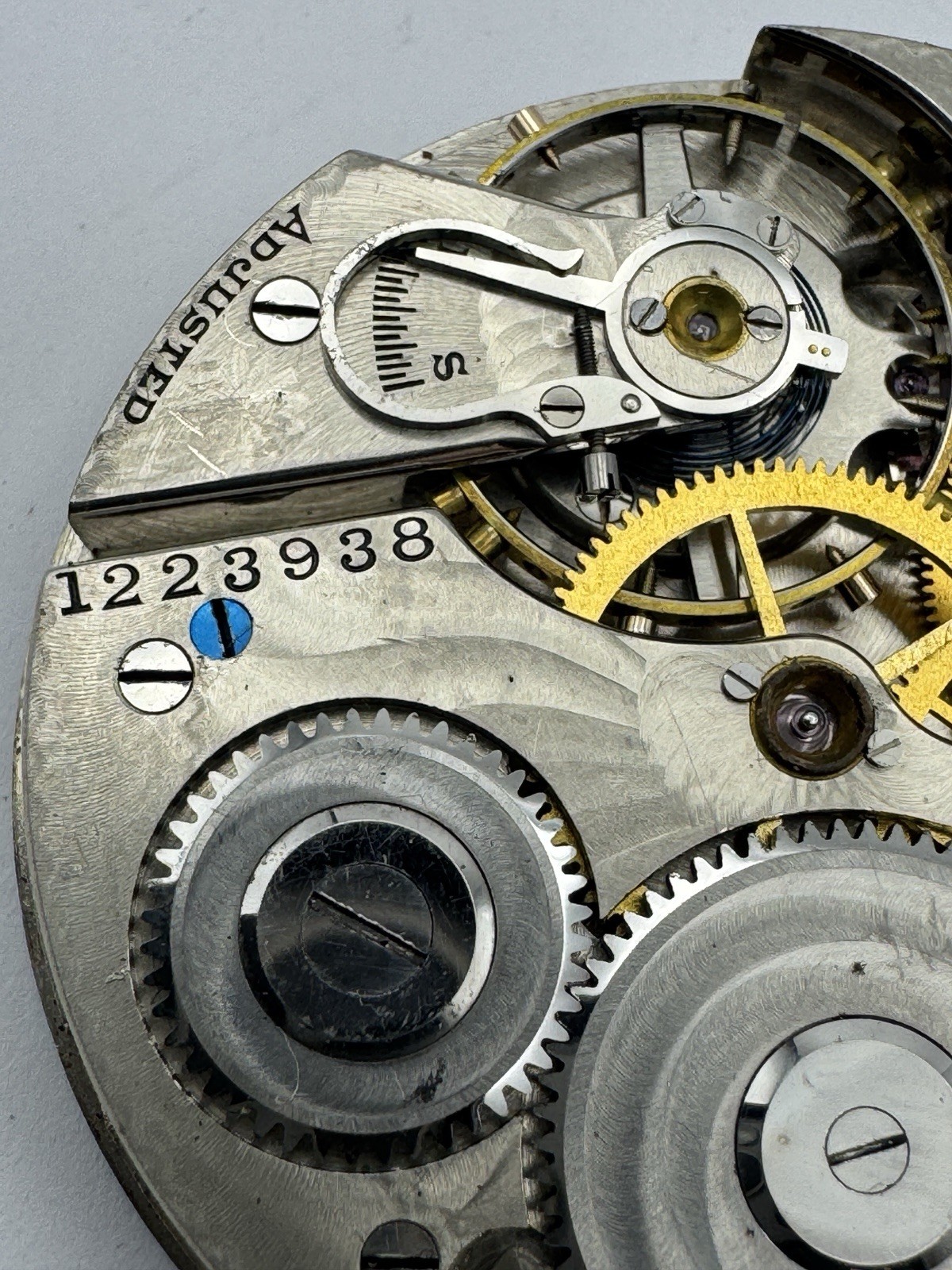 Vintage Hamilton 16s 17J 956 Pocket Watch Movement For Parts Or Repair