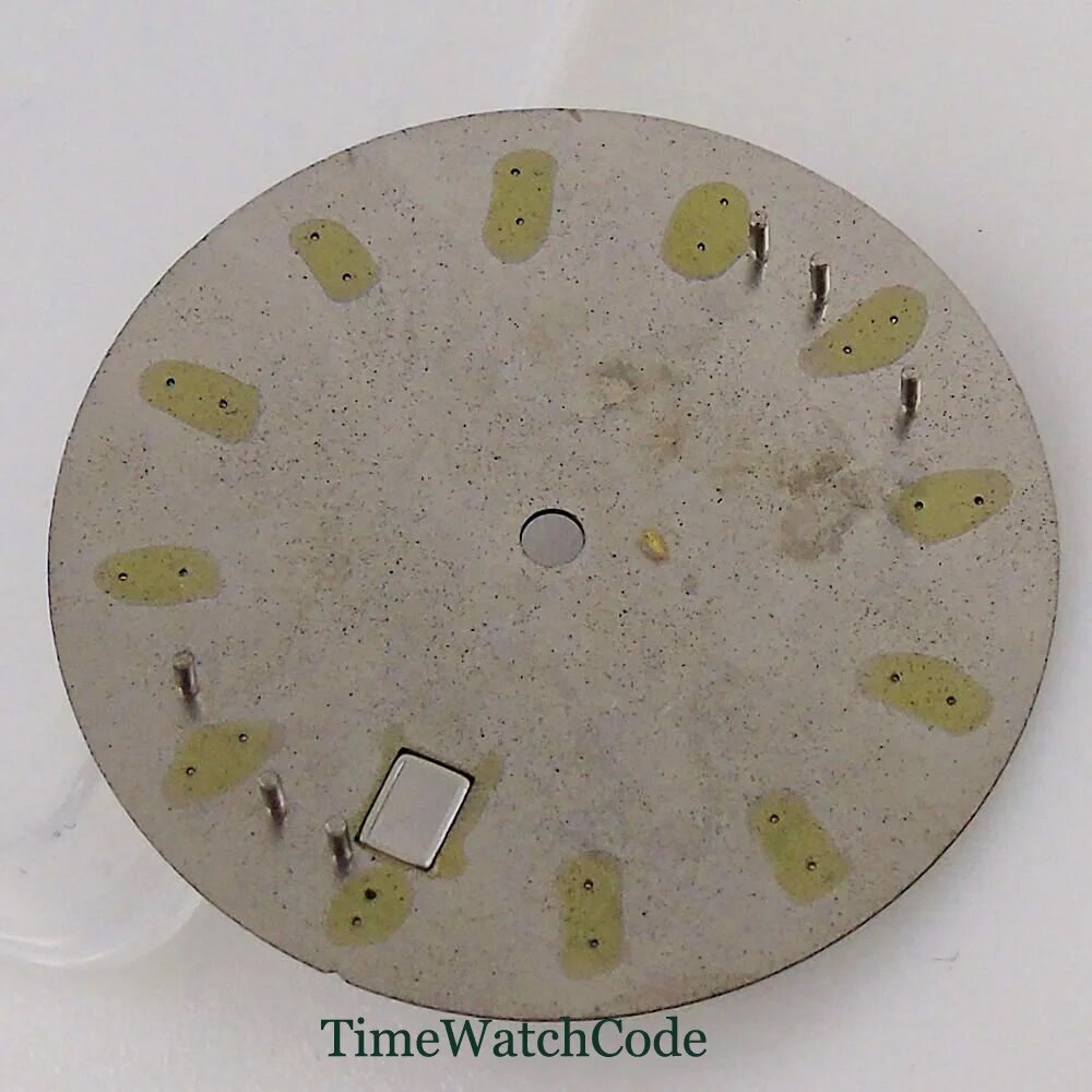 Watch Dial Face Accessories 33.5mm Fit NH35A NH36A Date Window Beige Dials