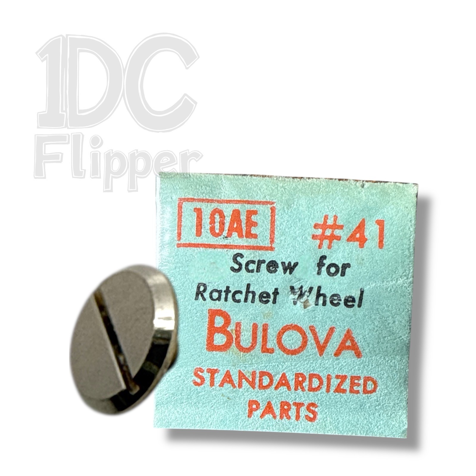 Bulova 10AE RATCHET WHEEL SCREW #41 NOS Fits FONT 324, FONT 1146 10AN, 10AX Read