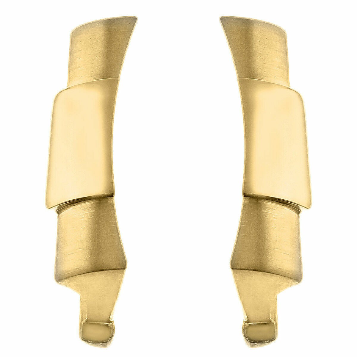 20MM 18KY Real Gold Endpieces For Rolex Datejust 36MM Leather Strap