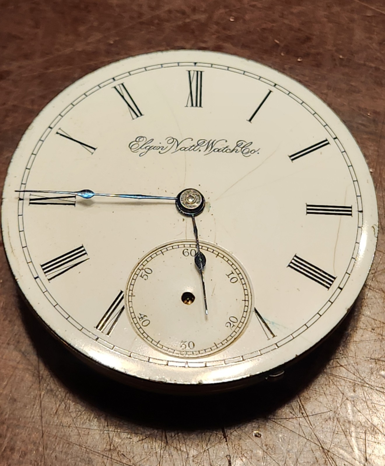 1894 Elgin National Watch Co. 16S 7Jewels Pocket Watch Movement – Not Working
