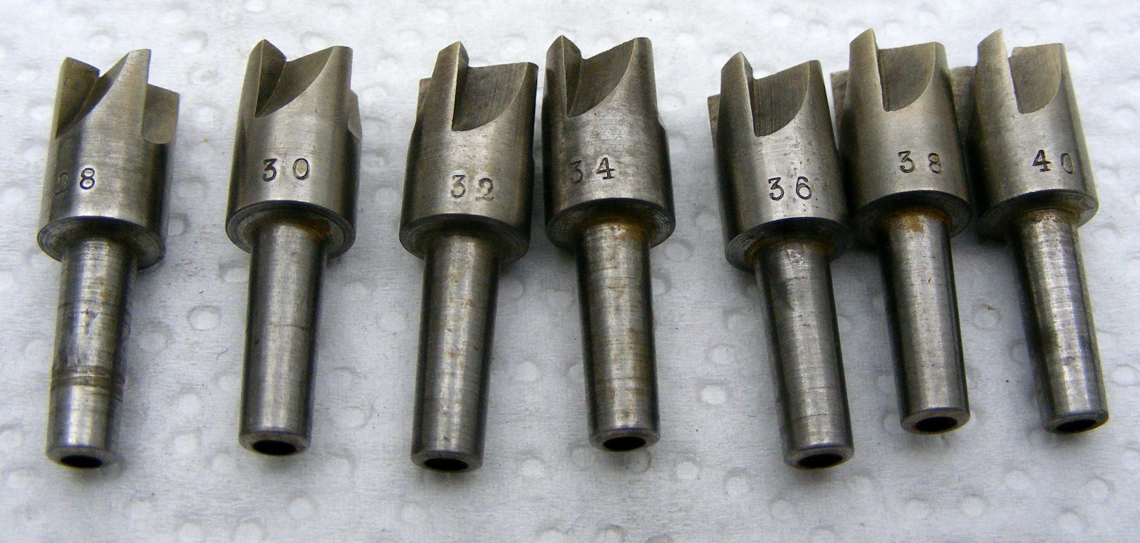 Vintage Pivot cutter set of 7 pieces,4.5 shank watchmaker Lorch/ Boley lathe