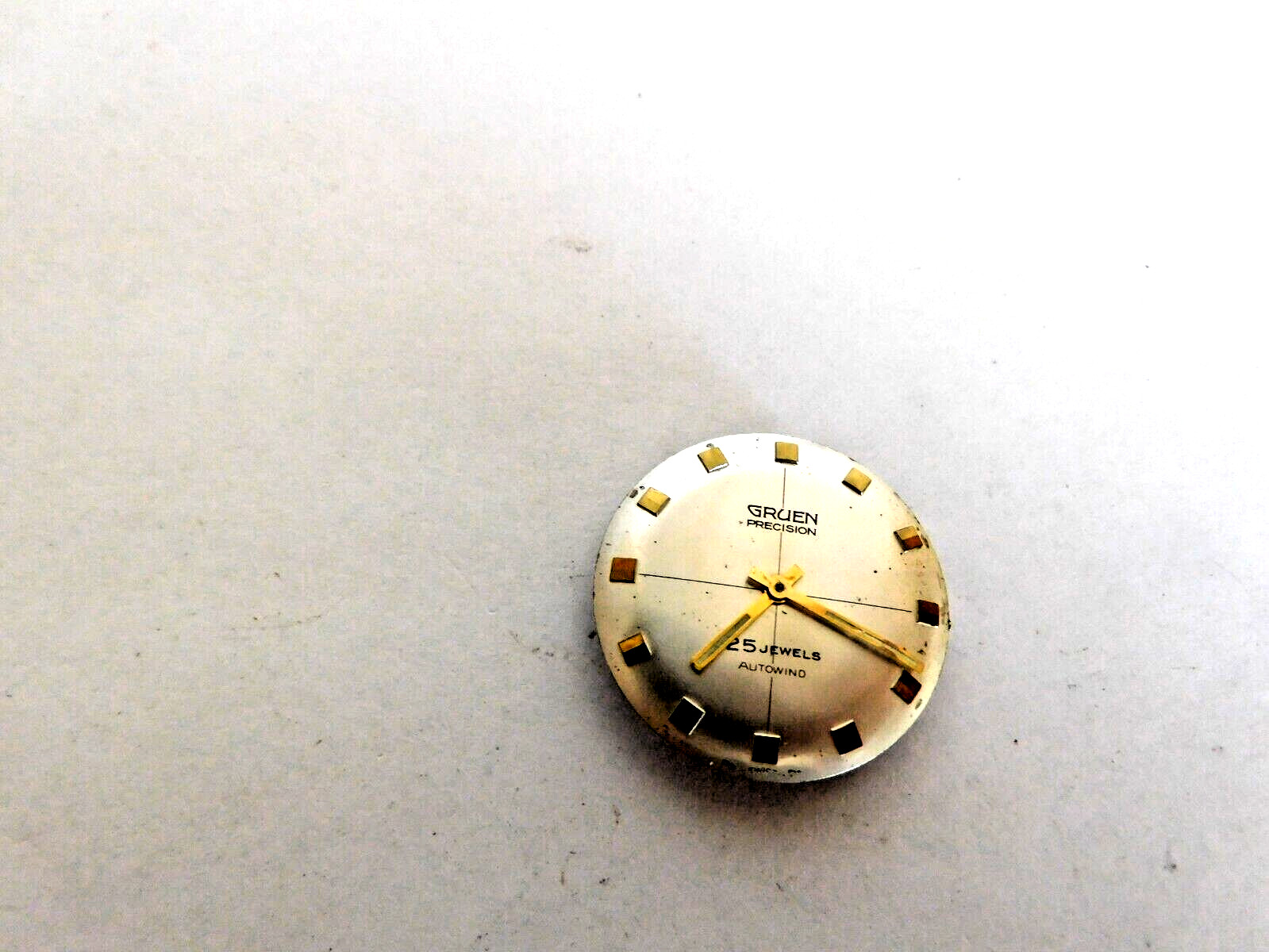 Gruen 710 SS 25 Jewels Auto Wind Precision with Dial & Hands. Running