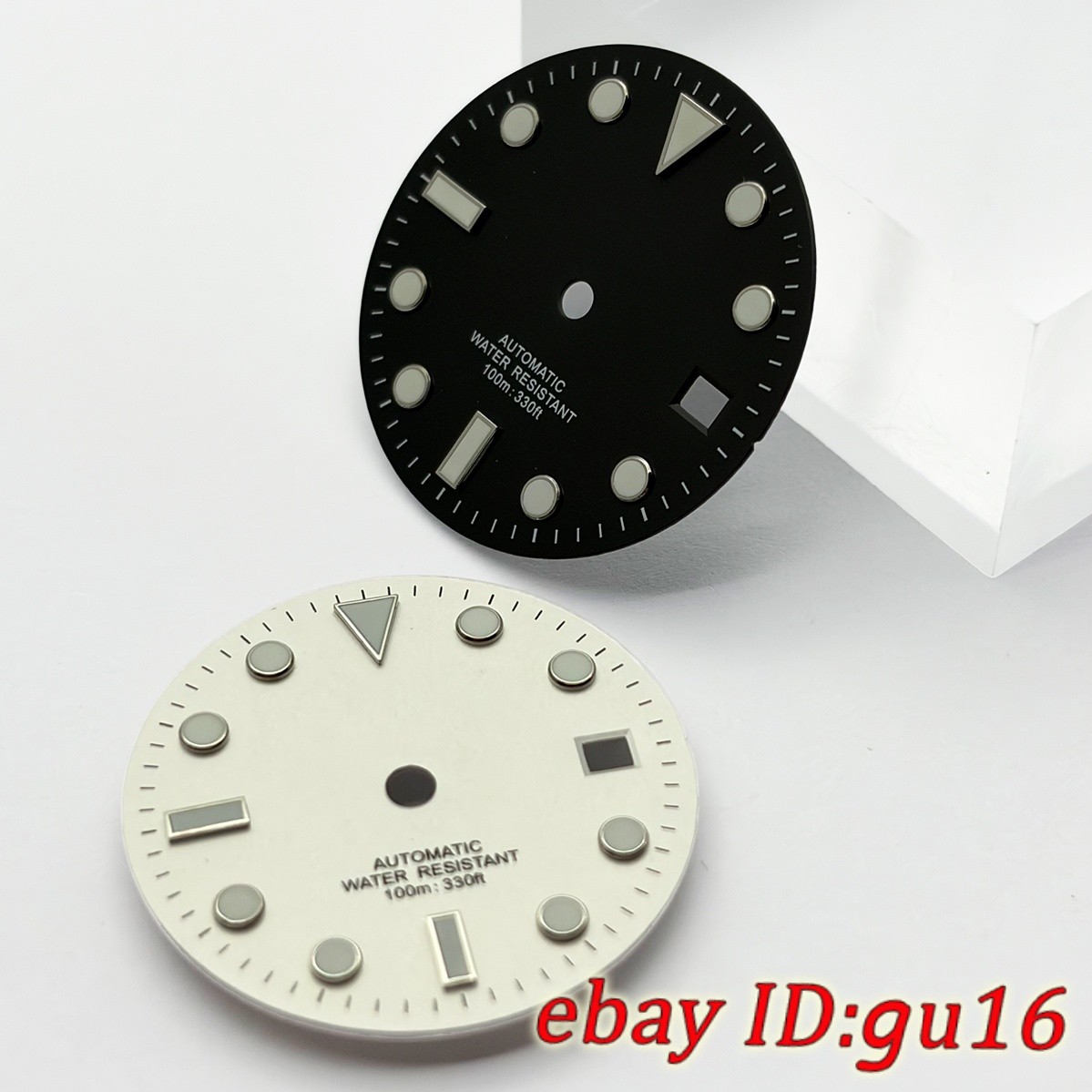 28.5mm Blue-Green Luminous Dial Suitable For NH35 Movement Watch Accessories