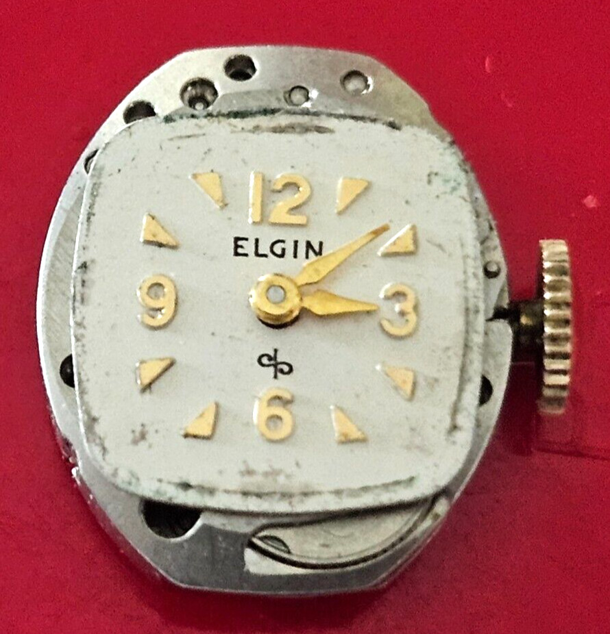 ELGIN 702 17J USA WATCH MOVEMENT (BALANCE RUNS WITH ROTATION) LOT325