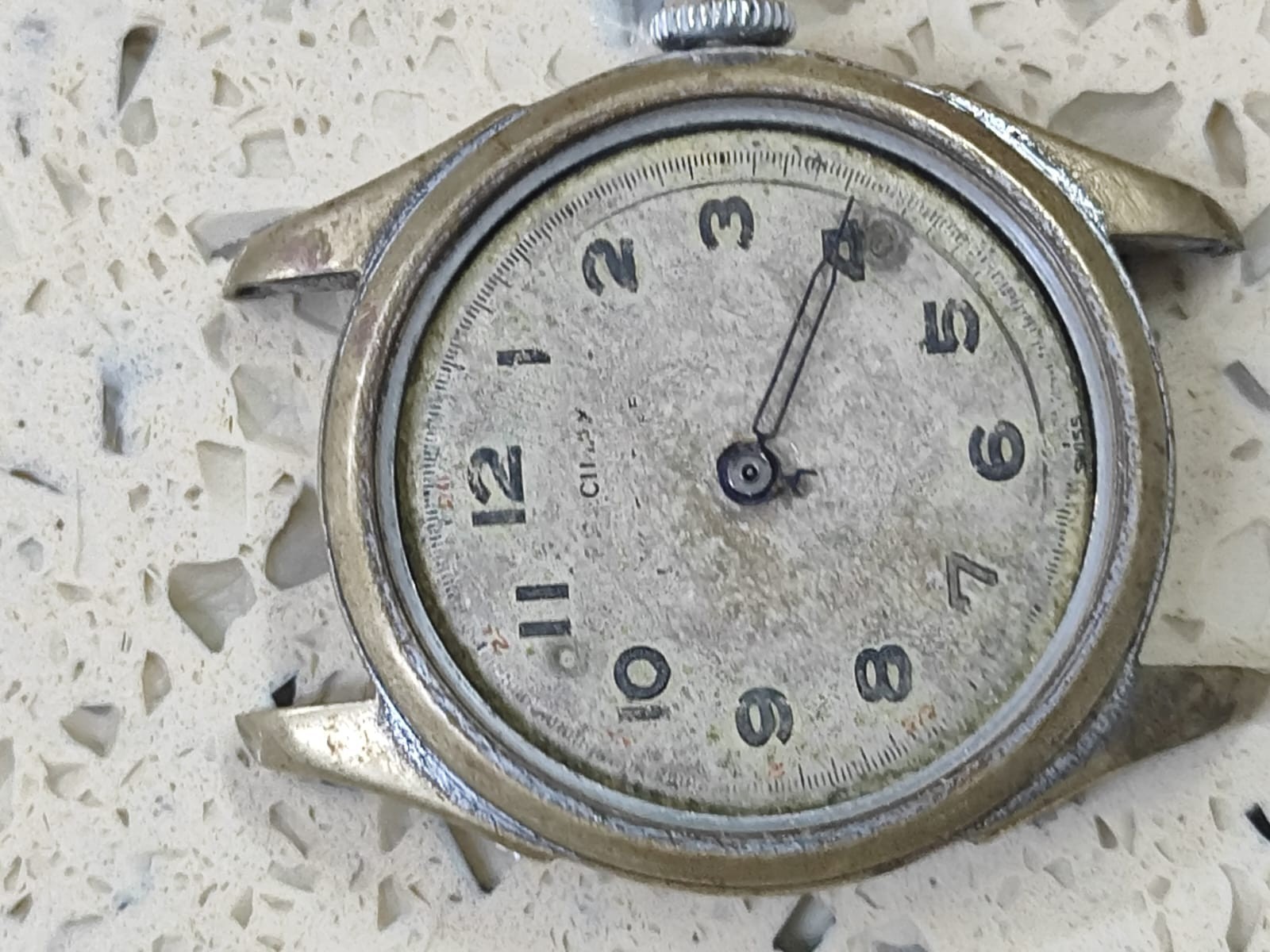 Vintage Helios Militar Men’s Manual-Wind Swiss Watch — Not Working for parts