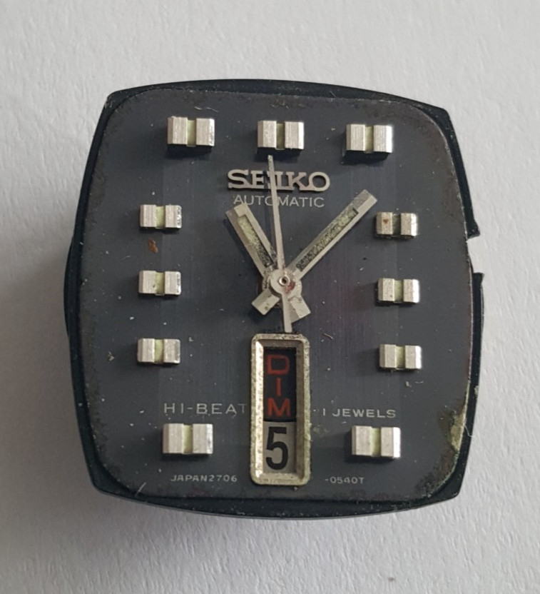 Seiko Caliber 2706A Wristwatch & Bracelet For Parts