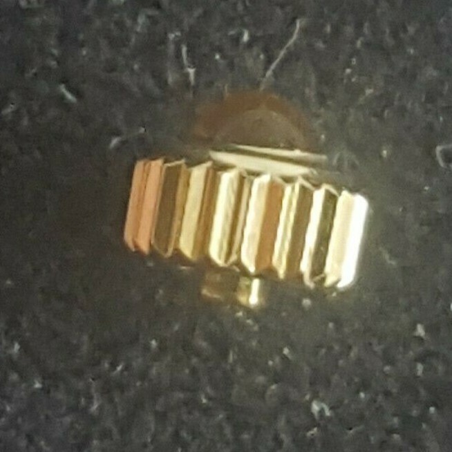 Rolex-Tudor 4.0mm Water Resistant Gold Plated Crown With Tiger Eye Cabouchon
