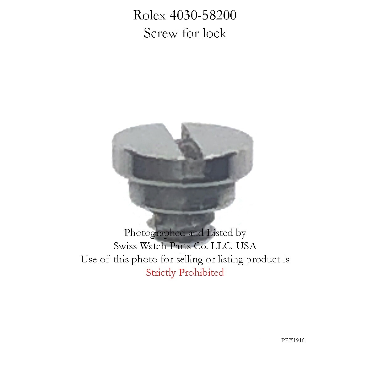 Rolex Caliber 4030 58200 Screw for lock Genuine Watch Movement Part