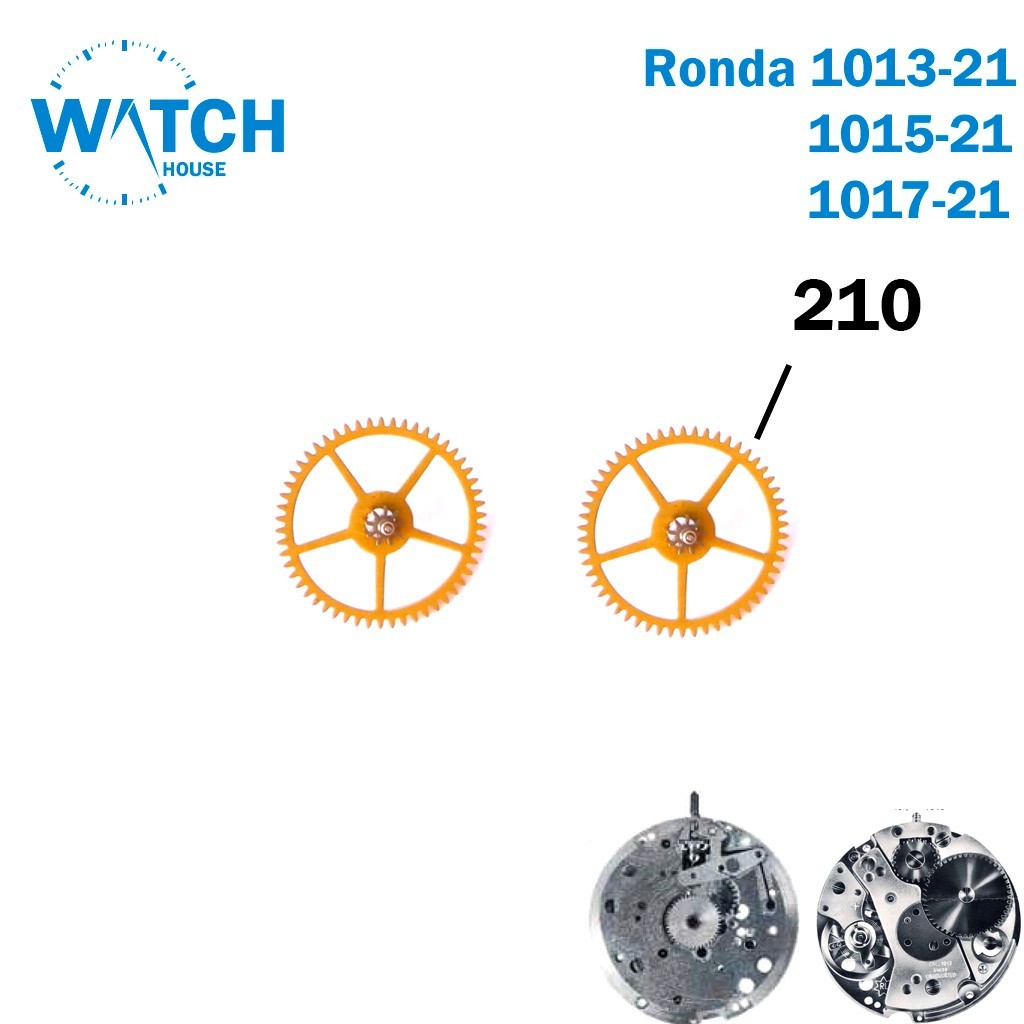 2 PCS RONDA 1013-21/1015-21/1017-21-Swiss Movement-Third wheel-Part No.210